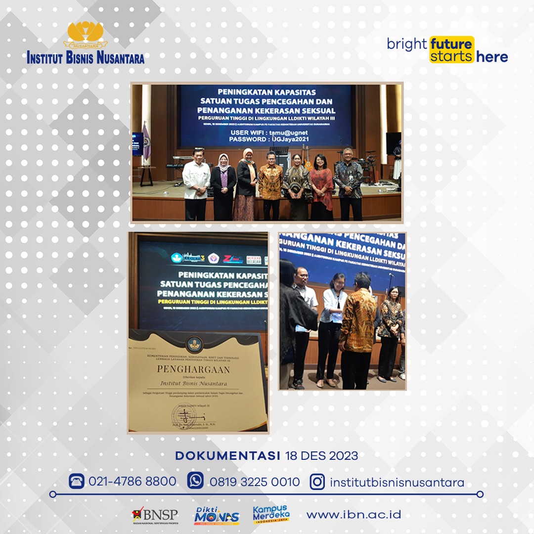 Read more about the article Satgas PPKS IBN Terima Penghargaan LLDIKTI Wilayah III